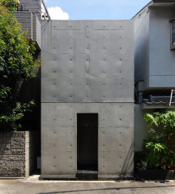 subtilitas:  Tadao Ando - Azuma house, Sumiyoshi 1976. One of Ando’s first, and still one of his best, residential projects. Via, 2, top photo via hiromitsu. 