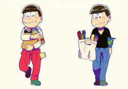 tuneout: Osomatsu-san postcard scans! These