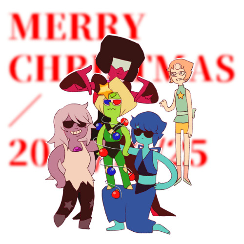 You’ve been visited by Peridot the Christmas alien !