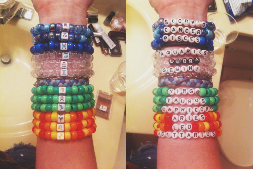 edmbreeze:  -kandi:  Ultra zodiac kandi 2.0  that’s sickkkk!