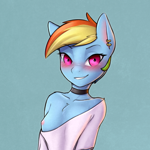 captainbutteredmuffin:  Good god I have missed drawing Dash.Have some petite flirty girl to celebrate  8000 followers.Full res>>> https://derpibooru.org/1467996