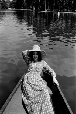 Christopherniquet:  A Young Isabelle Adjani Boating In The Bois De Vincennes 