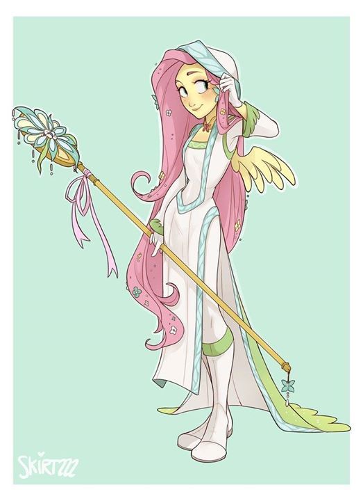 mylittlefanart:White Mage Fluttershy http://dlvr.it/MZfvtr - Please like and share
