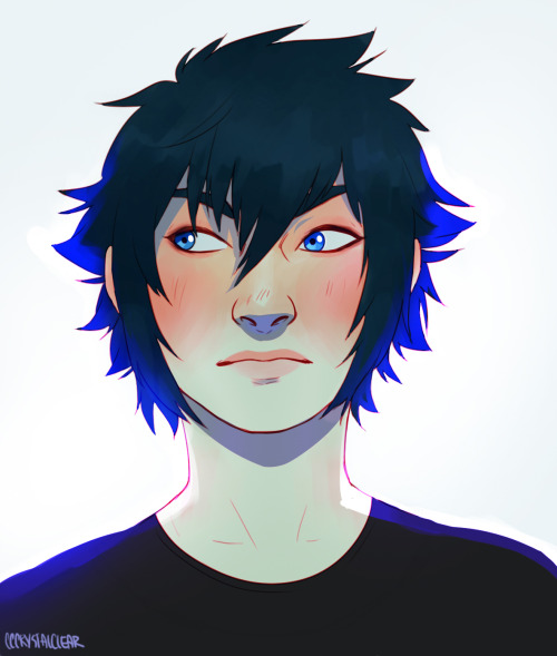 cccrystalclear: Wanted to give a try at drawing Noct digitally