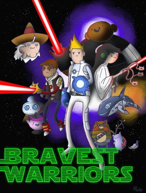 bravestwarriors:I’m sure the Star Wars / Bravest Warriors theme has been done much before, but I had