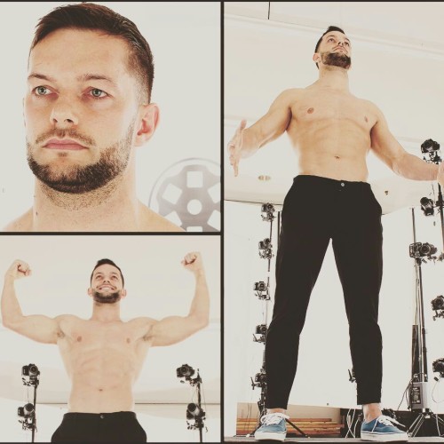 Sex Finn Balor getting scanned for WWE 2K16 pictures