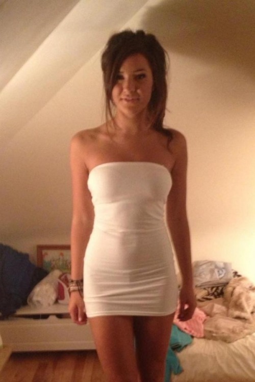 Porn Pics krissy4daddy:  I wore my new white dress