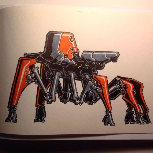 Radome #mech #draws #sketchaday #sketchart #scifisketch #robot #brushpen #brushpensketch #kuretake #