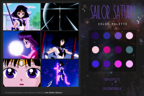 Sailor Saturn Color Palette