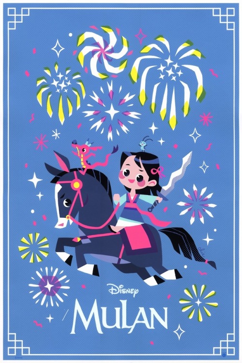 Heads up that my official Disney Mulan print (by Cyclops Print Works) is now online and you can purc