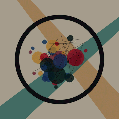 bauhaus-movement: Kandinsky Circles in a Circle 1923 - Geometric Abstraction