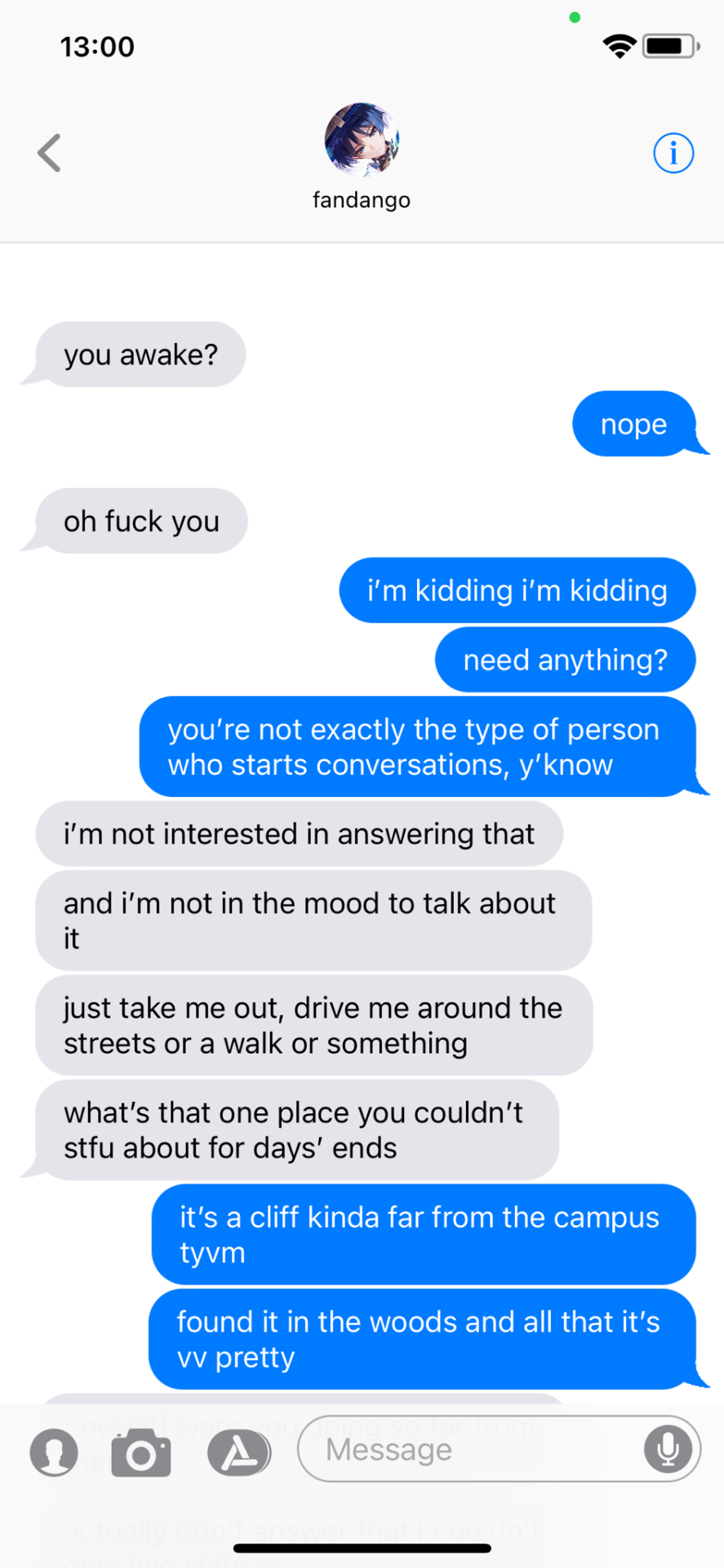 Texts. Late Nights.