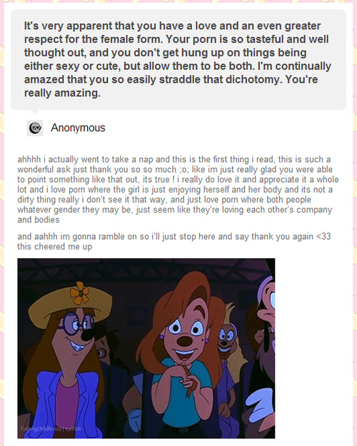 i got this really lovely message on my nsfw blog that i just had to share here it was so so sweet 