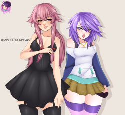 Yuno and Mizore / comission :3  ❥ Support