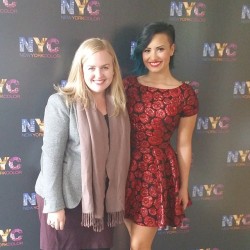 dlovato-news:  @louloumagazine: Our Beauty Editor got to chat with the lovely @ddlovato this morning in NYC! A beautiful girl, inside and out. // Notre rédac beauté a jasé petits pots avec l’adorable Demi Lovato à NYC! @newyorkcolorcan #demilovato