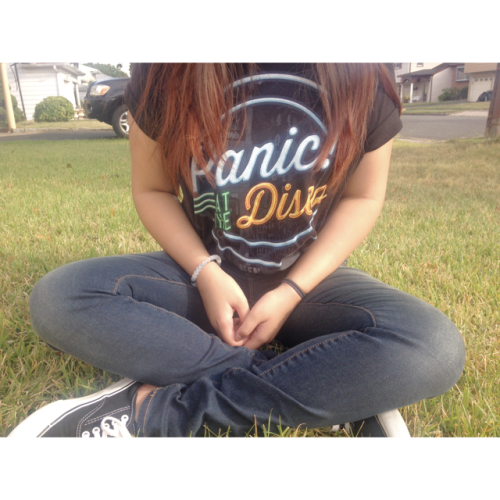 my favorite band tee and my favorite band. :-) P!ATD  ~alliza
