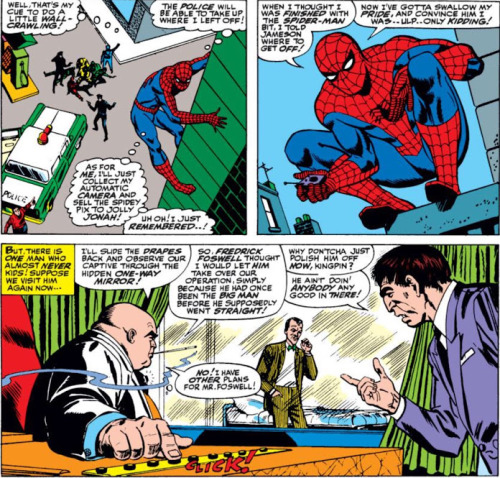 Kidding status: J. Jonah Jameson: neverPeter Parker: sometimesKingpin: almost neverAmazing Spider-Ma