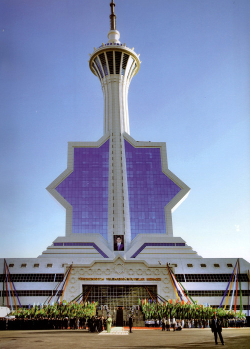 archiveofaffinities: Polimeks, Television Tower, Ashgabat, Turkmenistan