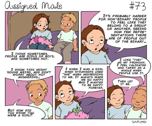 Comic Source: Assigned Male - A webcomic about a transgender girl on Facebook