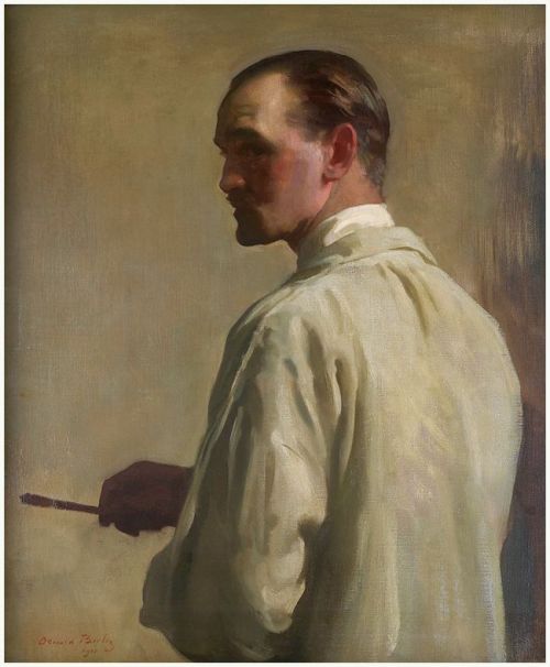 beyond-the-pale:Sir Oswald Birley (1880-1952) Self-portrait, 1920