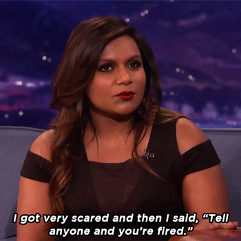 teamcoco:Mindy Kaling Improv’d A Kiss With Lee Pace