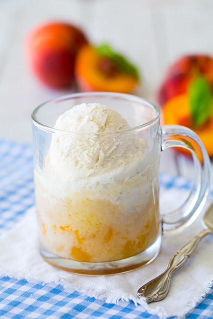 bakeddd:  peach cobbler mug cake click here adult photos