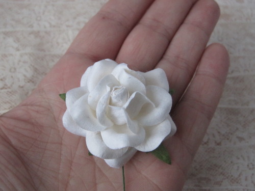 I just listed a lot of new paper millinery flowers in my Etsy shop!  Have a hat or bonnet that 
