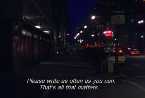 transamorem-transmortem:News From Home, 1976. Director Chantal Akerman