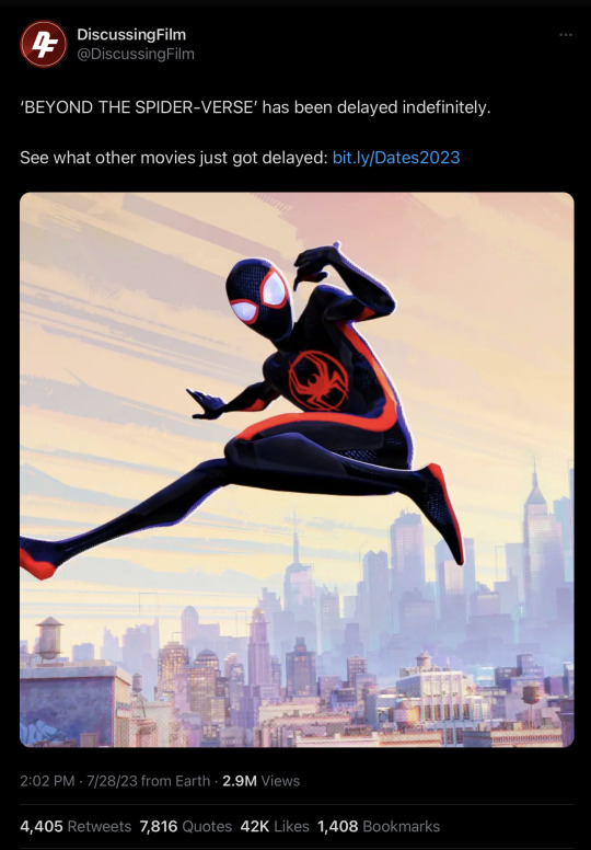 Spider-Man: Beyond the Spider-Verse' release date indefinitely delayed