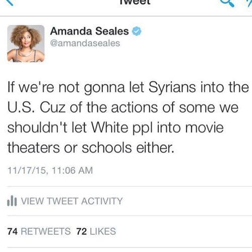 miteaswell887: silkktheshocka: SCREAMING YASSSS I LOVE HER @amandaseales just out here tellin y'all 