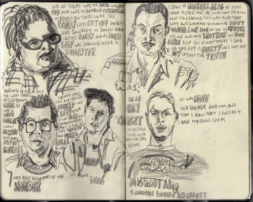 Party monster sketchbook drawings