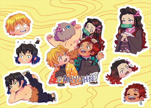 new sticker sheets I had at FanEx’19 hhaha