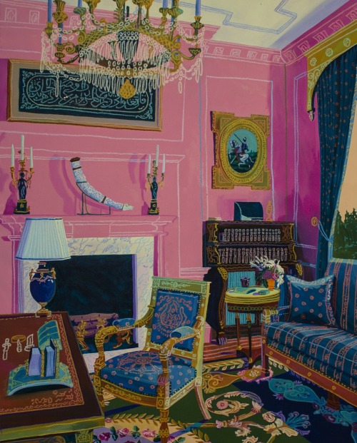 Andy Dixon (Canadian, b. 1979, Vancouver, Canada) - Interior (Alberto Pinto), 2019, Paintings: Acryl