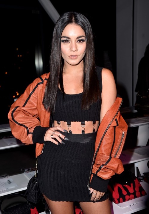hudgens-online:  Vanessa Hudgens attends the Jeremy Scott show during New York Fashion Week in New Y
