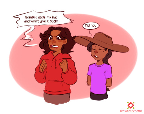 lifewhatisthat: For everyone asking me how Sombra fit in the parents AU  shes the reason why Ja