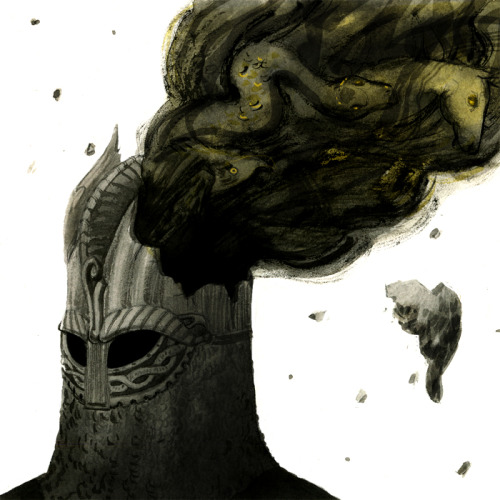 zoevandijk:Spot illustrations of Norse Gods. Ink, watercolor, digital.