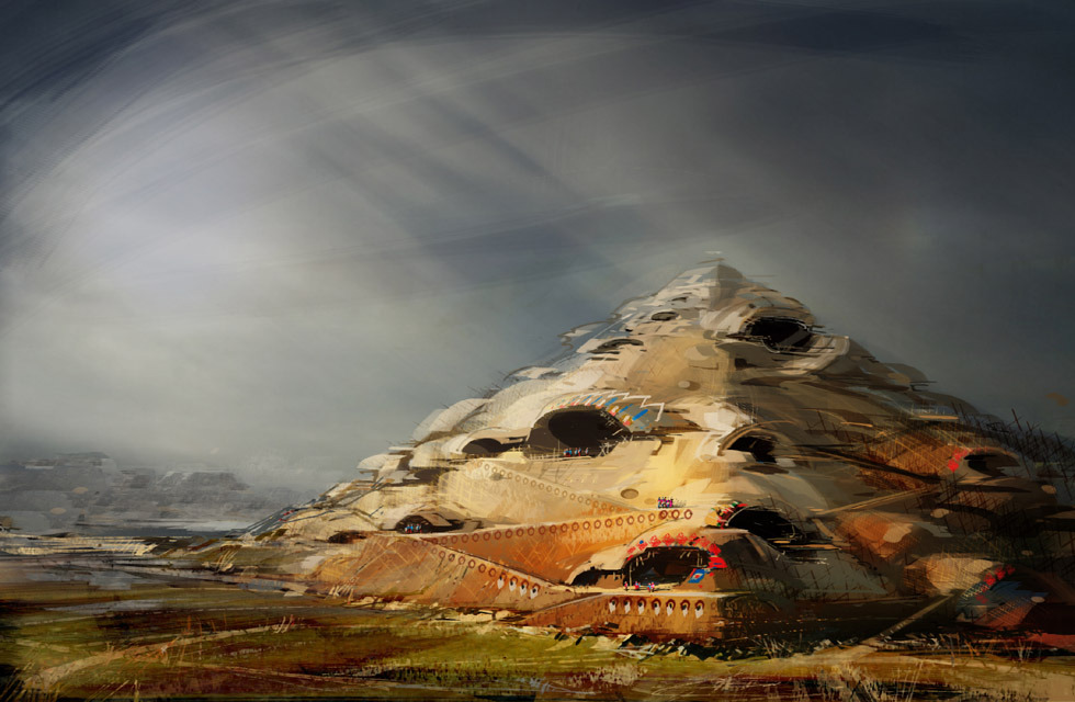 Clay ZigguratGuild Wars concept art by Daniel Dociu, 2005  flickrset  |   BLDBLOG