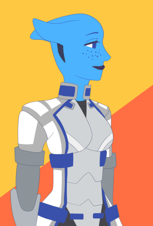 cepral: Minimalist Liara. Dunno if I have much time to draw anymore. Finally moved into my new place