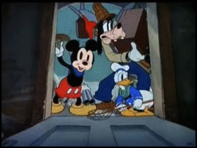 Ghostbusters Mickey, Goofy and Donald are ready to meet some “Lonesome Ghosts”