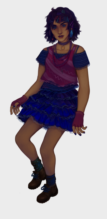 i wanted to draw some fancy clothes and blue