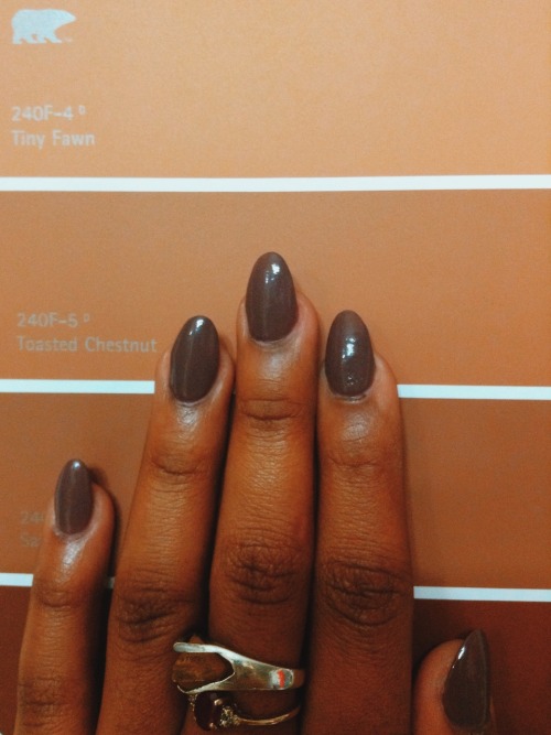 burntpicasso:My mom is in dismay over my nail color choice because apparently “i have so much darkness in my life and I’m creating a void “