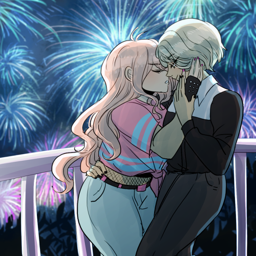 ministarfruit:femslashfeb day 21: fireworks ♡