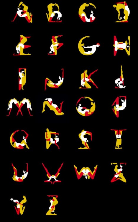 thevisualmafia:Illustrated Kama Sutra Alphabeth by Malika Favrevia NFG