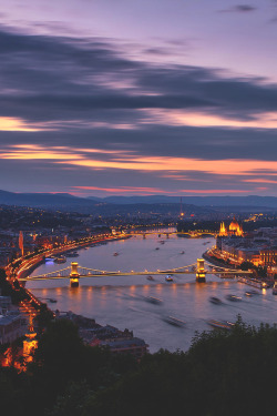 visualechoess:  Budapest at Night Part II - by: Adrian Red 