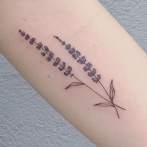 𝕶 𝖎 𝖗 𝖆  𝖙 𝖆 𝖙 𝖙 𝖔 𝖔 𝖘  on Instagram  Rosemary x Lavender          lavender lavendert  Lavender tattoo Small tattoos  Herb tattoo