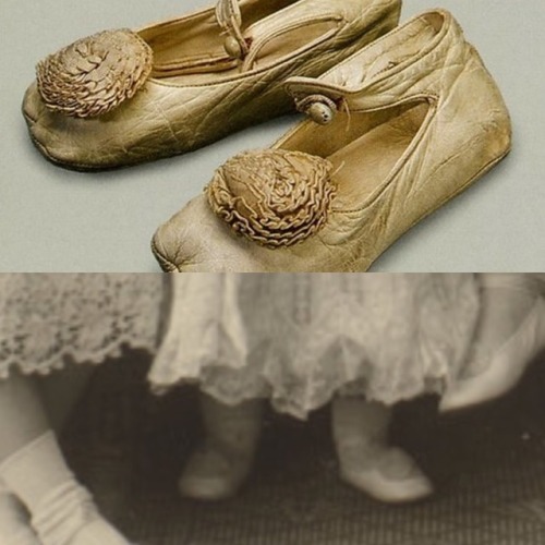 thelastromanovsofrussia:I think these shoes are the same pair. But, I believe the photo of the shoes
