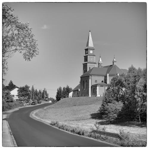 Church in Wysoka Saint Maria Magdalena Church in Wysoka village near Wadowice, Poland 