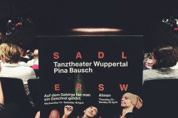 slide-2-unlock:  at Sadler’s Wells to see the Tanztheater Wuppertal Pina Bausch ❤️