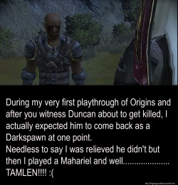 Dragon Age Confessions — CONFESSION: When I had my Mahariel romance