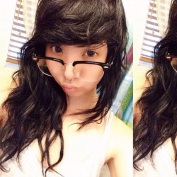 selfieasiangirl:Tiny cute Asian girl selfie with sexy glassesMore